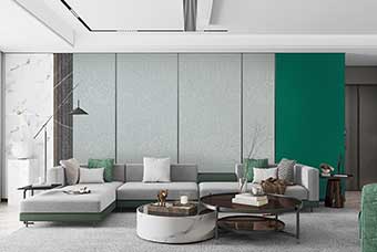 丹东轻奢风格-客厅