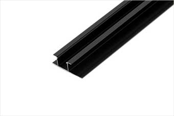 丹东航空纤维墙咔铝合金带灯中条（哑黑氧化）