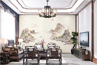 丹东森佰汇航空纤维墙咔（巴山蜀水）