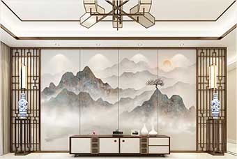 丹东森佰汇航空纤维（山水画系列）