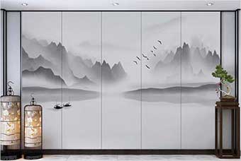 丹东森佰汇航空纤维（山水画系列）