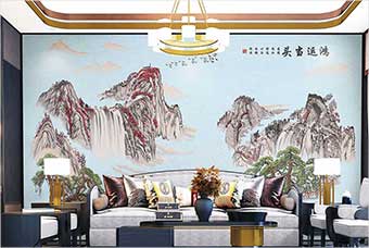 丹东森佰汇航空纤维墙咔（鸿运当头）